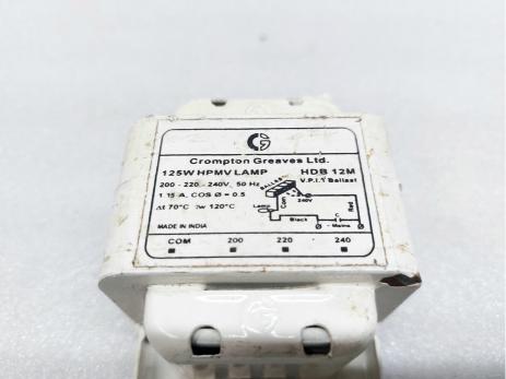CROMPTON 125W HPMV LAMP HDB 12 BALLAST