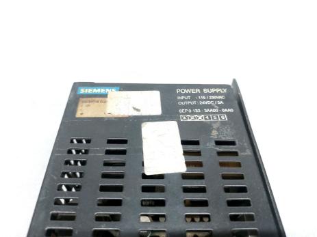 SIEMENS 6EP0 133-3AA00-0AA0 POWER SUPPLY 24VDC/5A