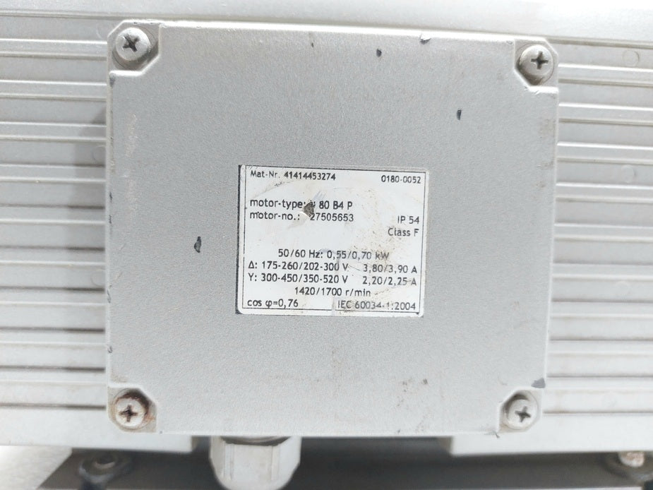 BECKER 80 B4 P VANE PUMP MOTOR-NO.: 27505653