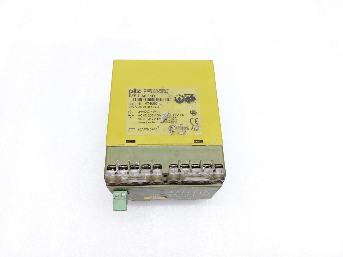 PILZ PZE 7 6S/10 SAFETY RELAY