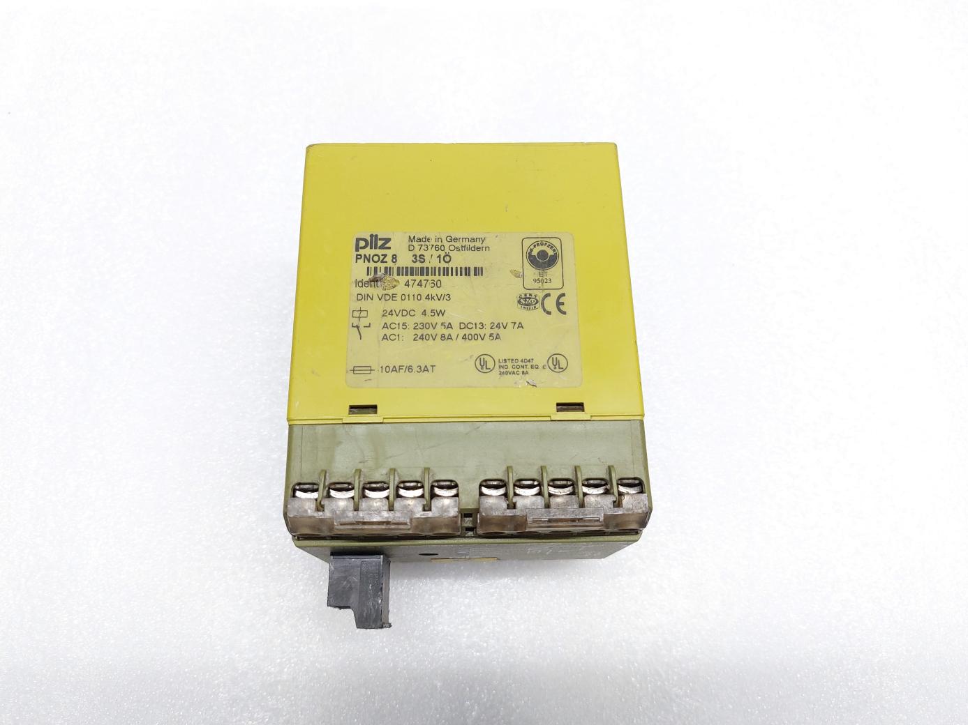PILZ PNOZ 8 3S/10 SAFETY RELAY