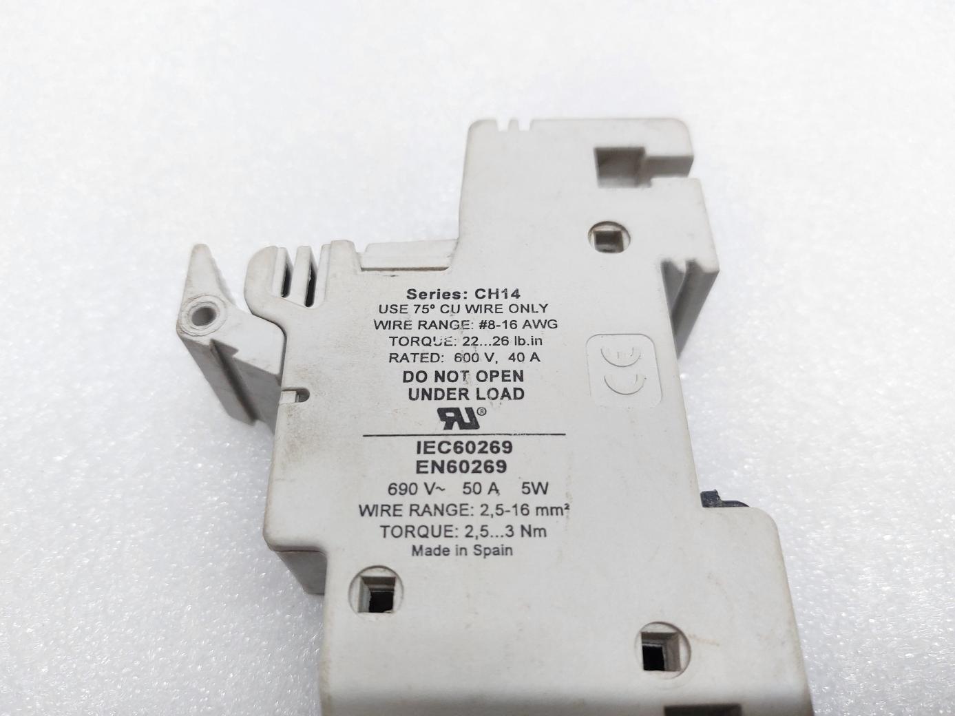 BUSSMANN CH14 MODULAR FUSE HOLDER