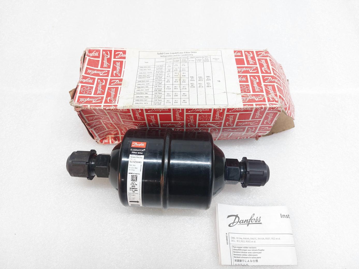 DANFOSS DML 165 FILTER DRIER 023R9514