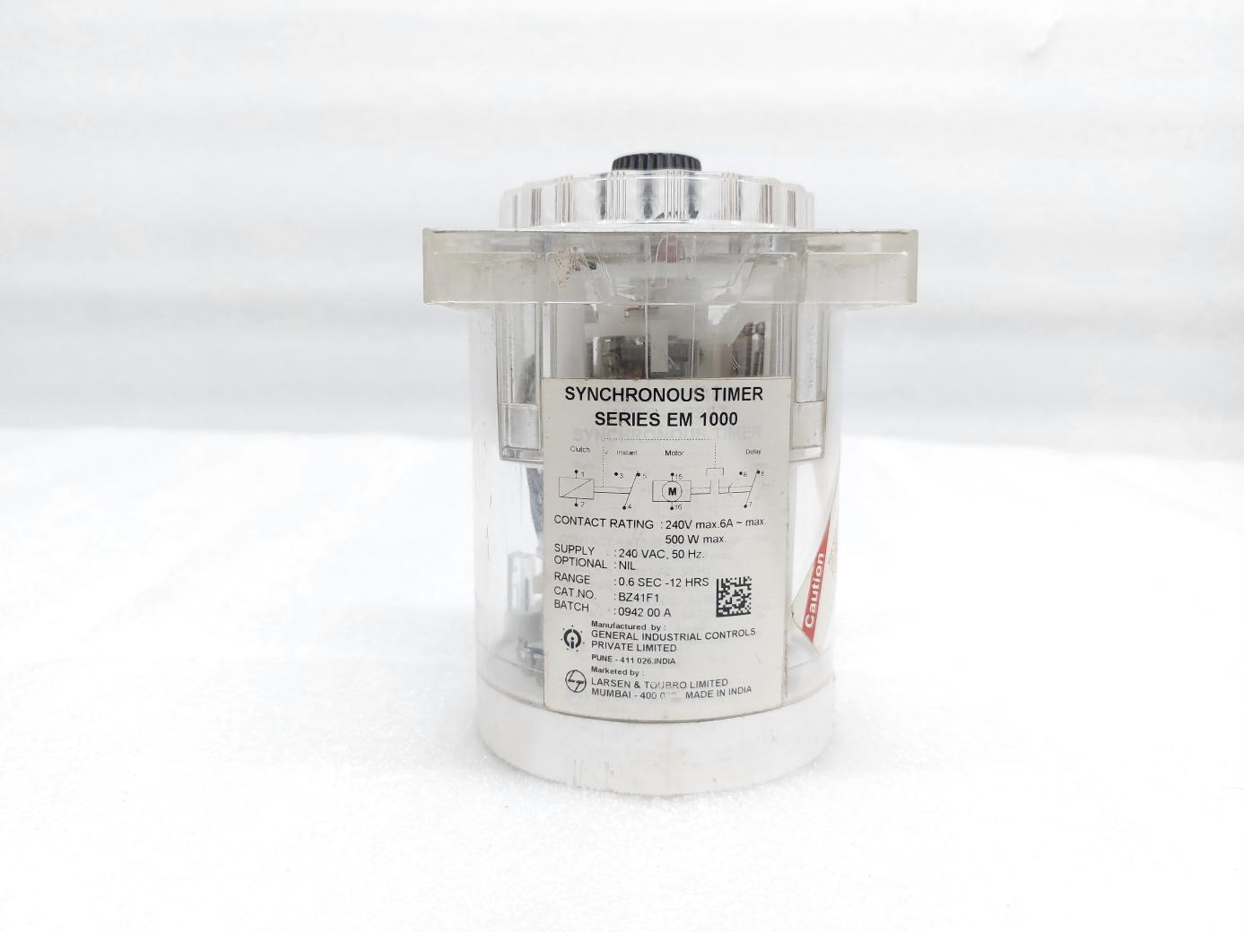 GIC BZ41F1 ANALOUGE SYNCHRONOUS TIMER 12S-12H
