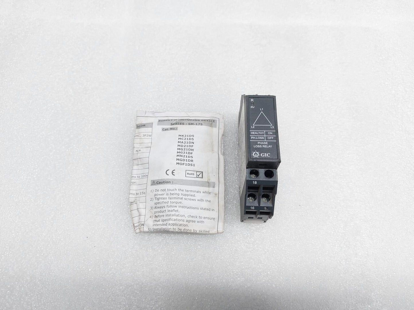 GIC MN21D5 PHASE LOSS RELAY