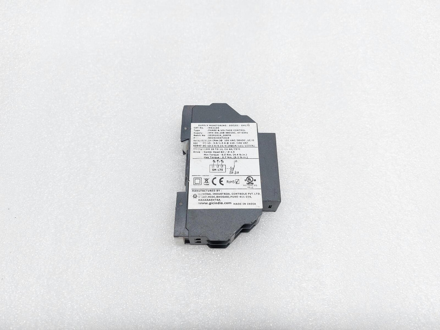 GIC MN21D5 PHASE LOSS RELAY