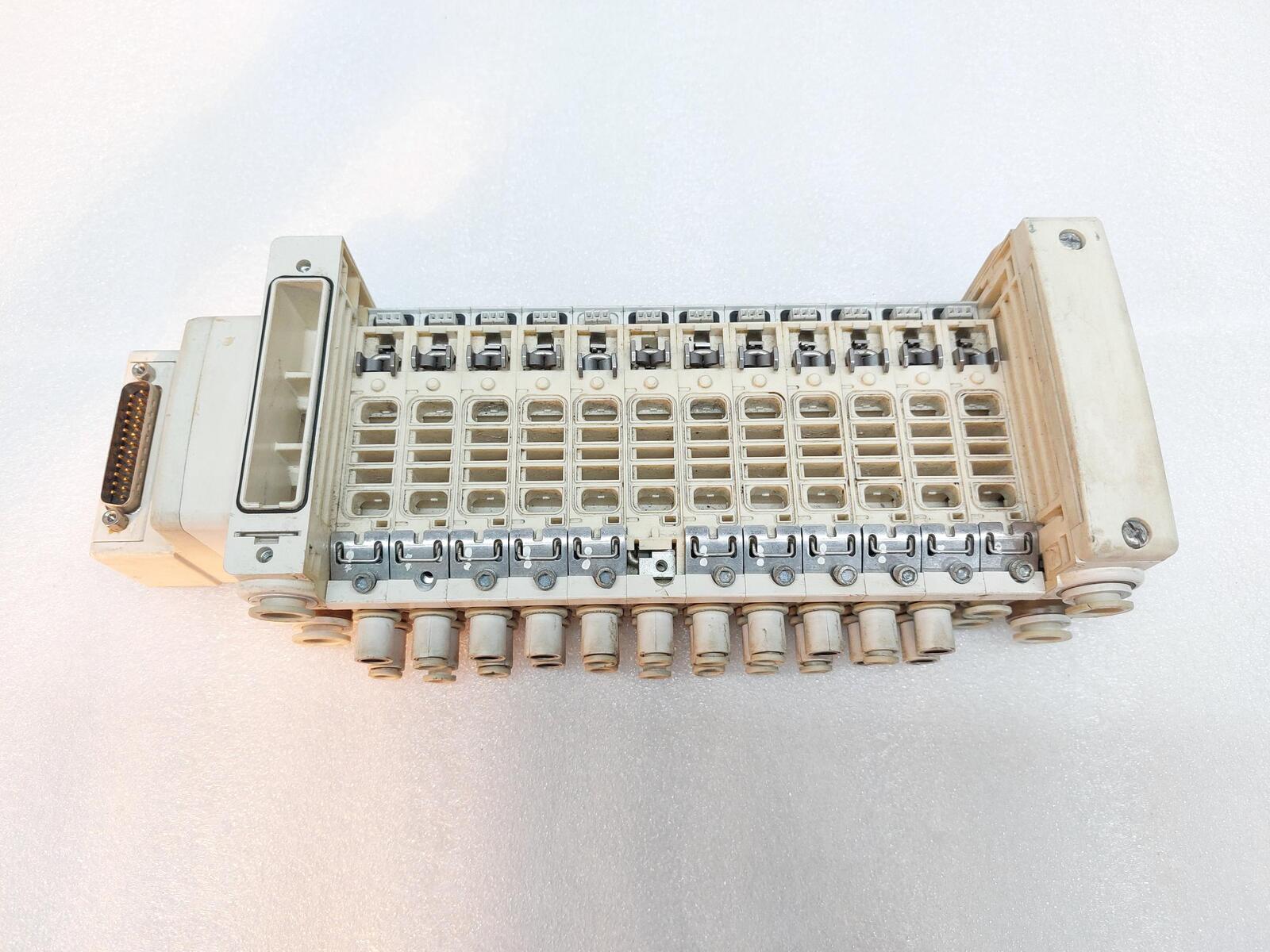 SMC VV5QC2-X2S140 SOLENOID VALVE BANK 12 STATION