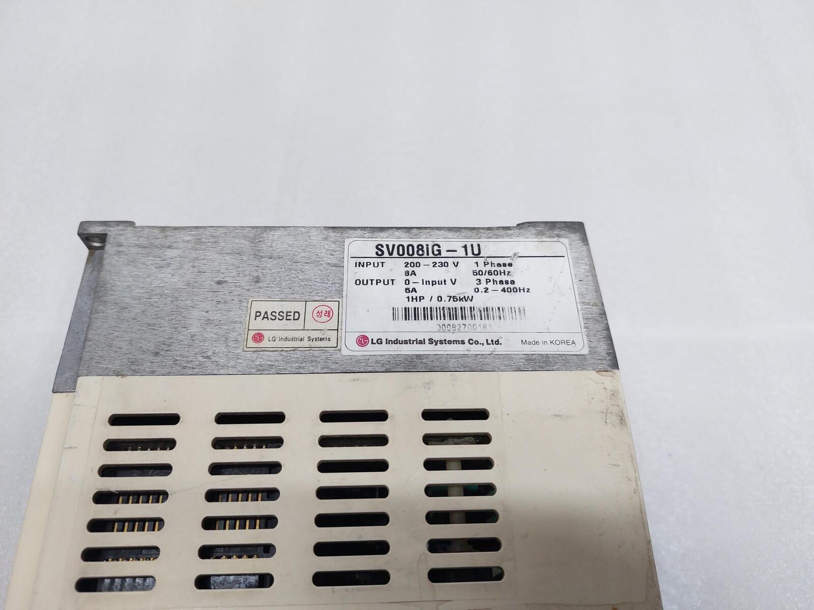 LG SV008IG-1U VARIABLE FREQUENCY DRIVE 1 HP/0.75 KW