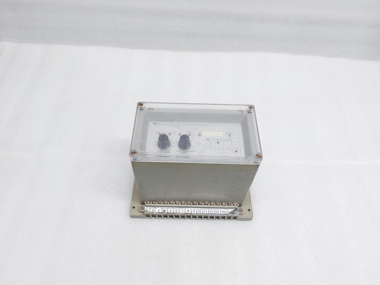 NEW ELEC 330M CRANE MOTOR PROTECION MONITOR 330MC220S4/150/60%