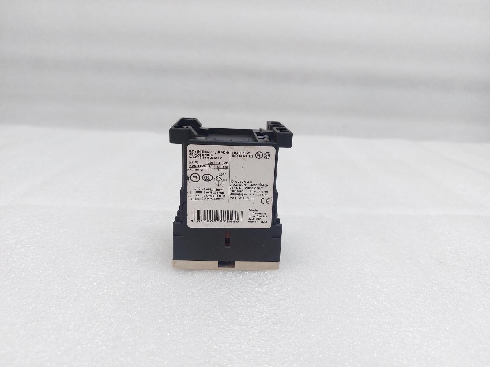 SIEMENS SIRIUS 3RH1122-1AP00 CONTACTOR