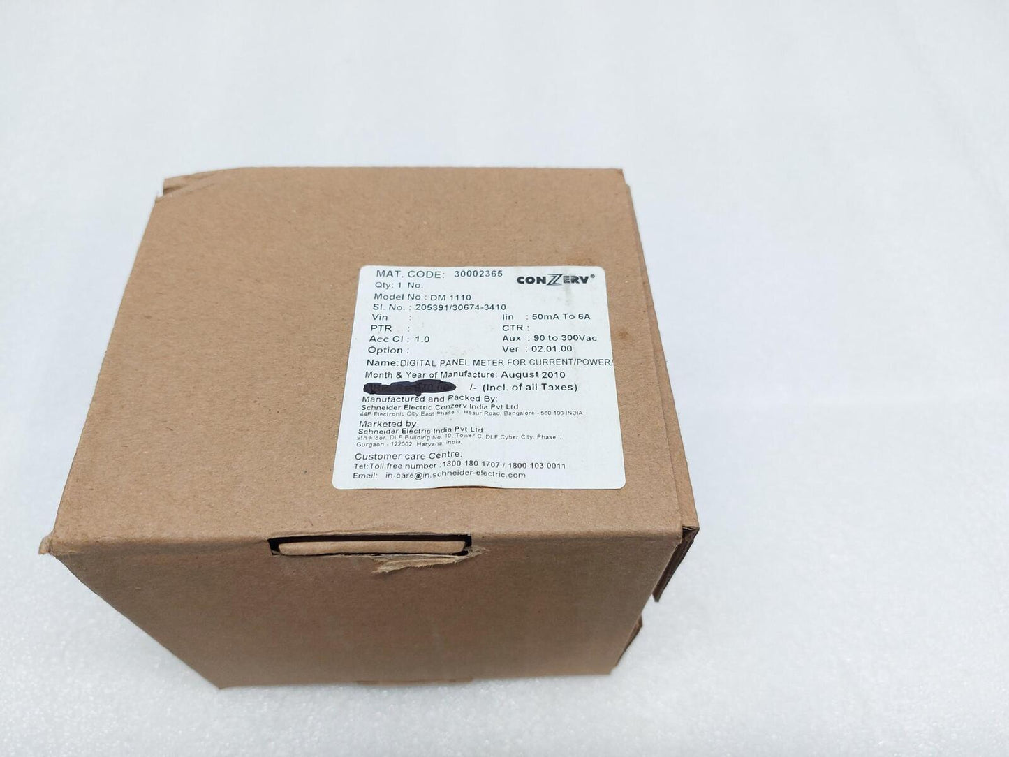 CONZERV DM1110 DIGITAL PANEL AMPERE METER
