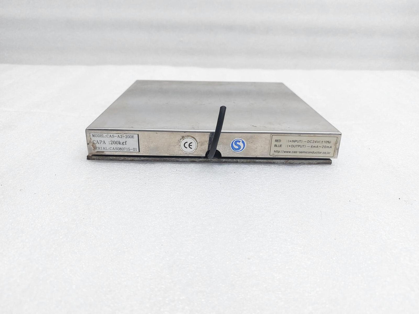 CAS-SEMICONDUCTOR CAS-A2-200E GAS CABINET CYLINDER SCALE INERT GAS
