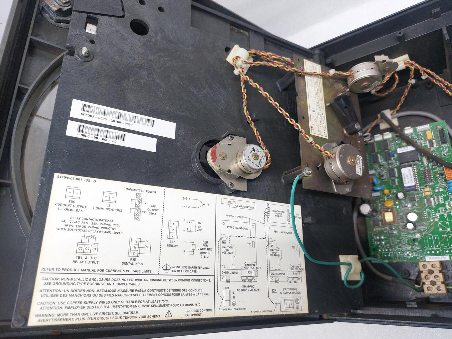 HONEYWELL DR4300 EVAPORATE BUNKER CHART RECORDER DR4302-0000-G0100-0000-0000-00-000-00