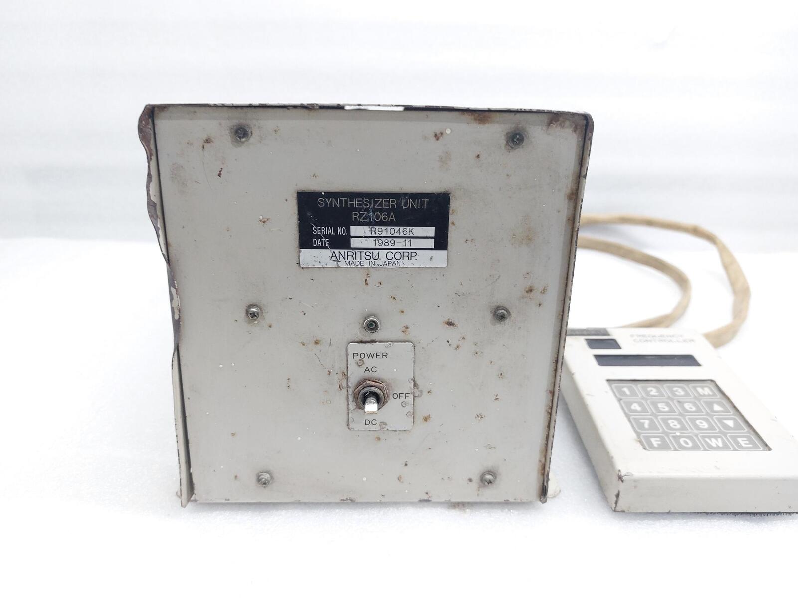 ANRITSU RZ106A SYNTHESIZER UNIT WITH FREQUENCY CONTROLLER