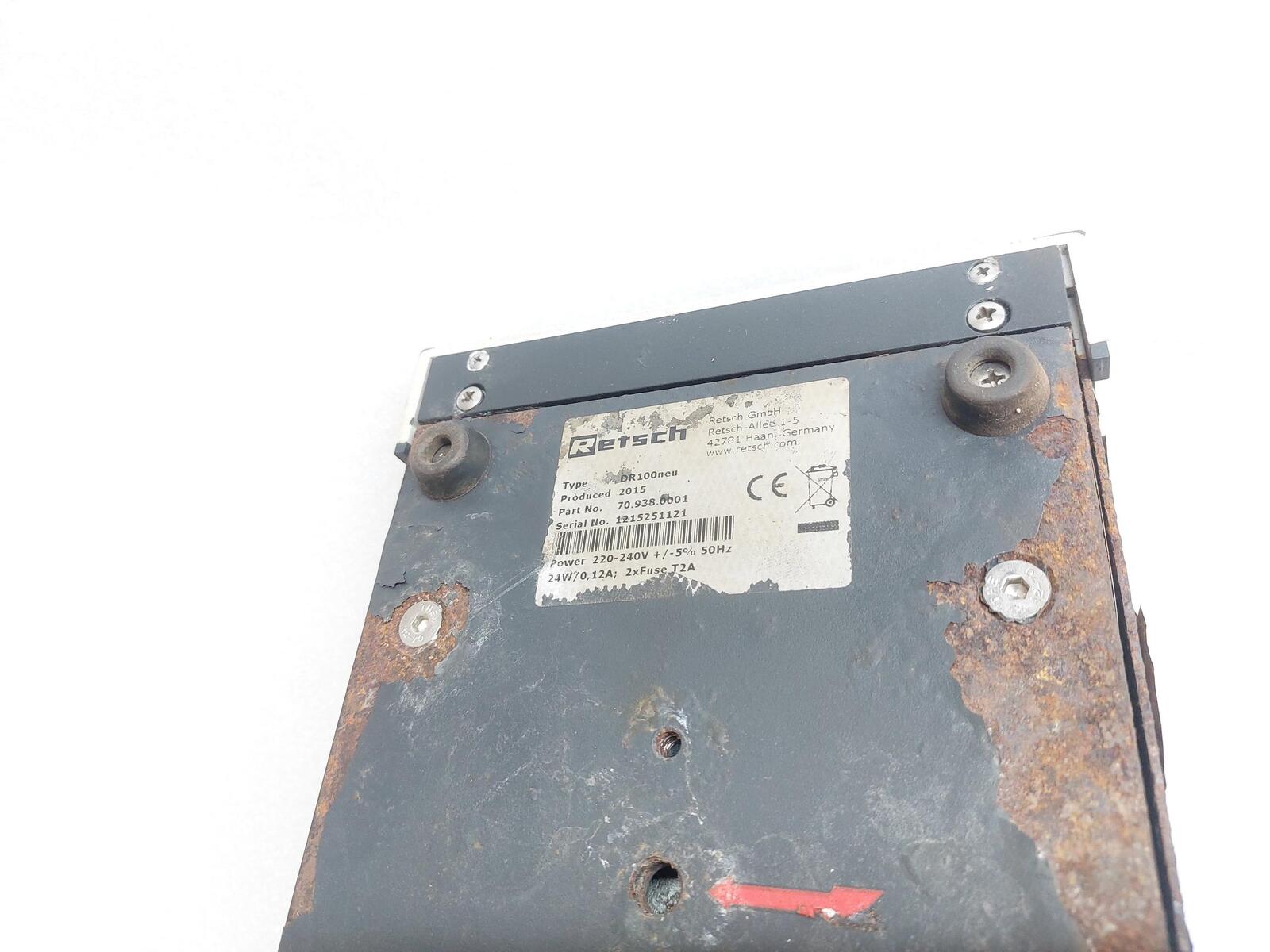 RETSCH DR100 VIBRATION FEEDER DR100NEU 70.938.0001