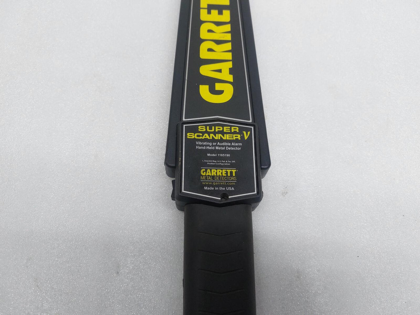 GARRETT 1165190 SUPER SCANNER V VIBRATING OR AUDIBLE ALARM HAND-HELD METAL DETECTOR