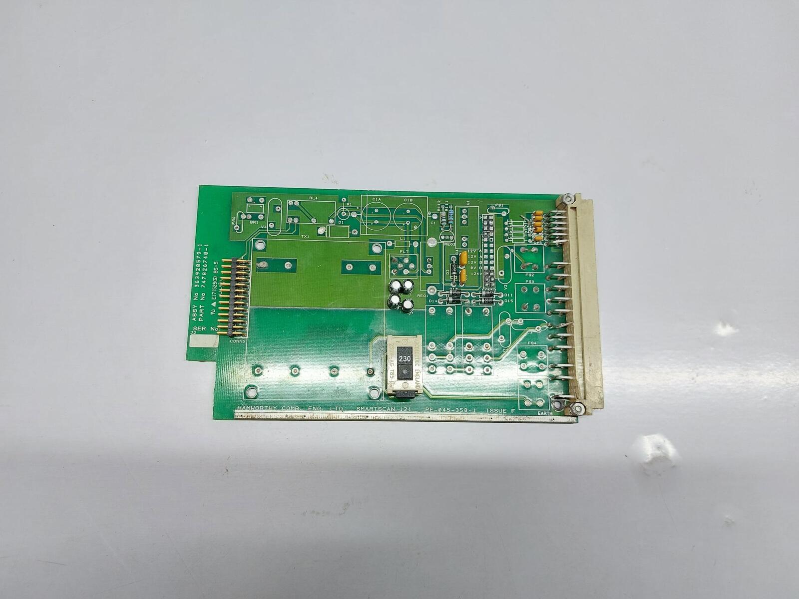 HAMWORTHY SMARTSCAN 121 PE-045-358-1 FLAME SCANNER CARD 363920579-1