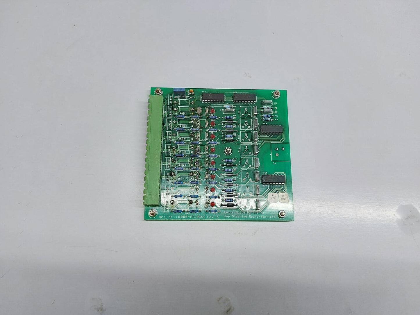 ROLLS-ROYCCE 5880-PC1002 REV.A DEP. STEERING GEARS-TENFJORD PCB CARD 99046