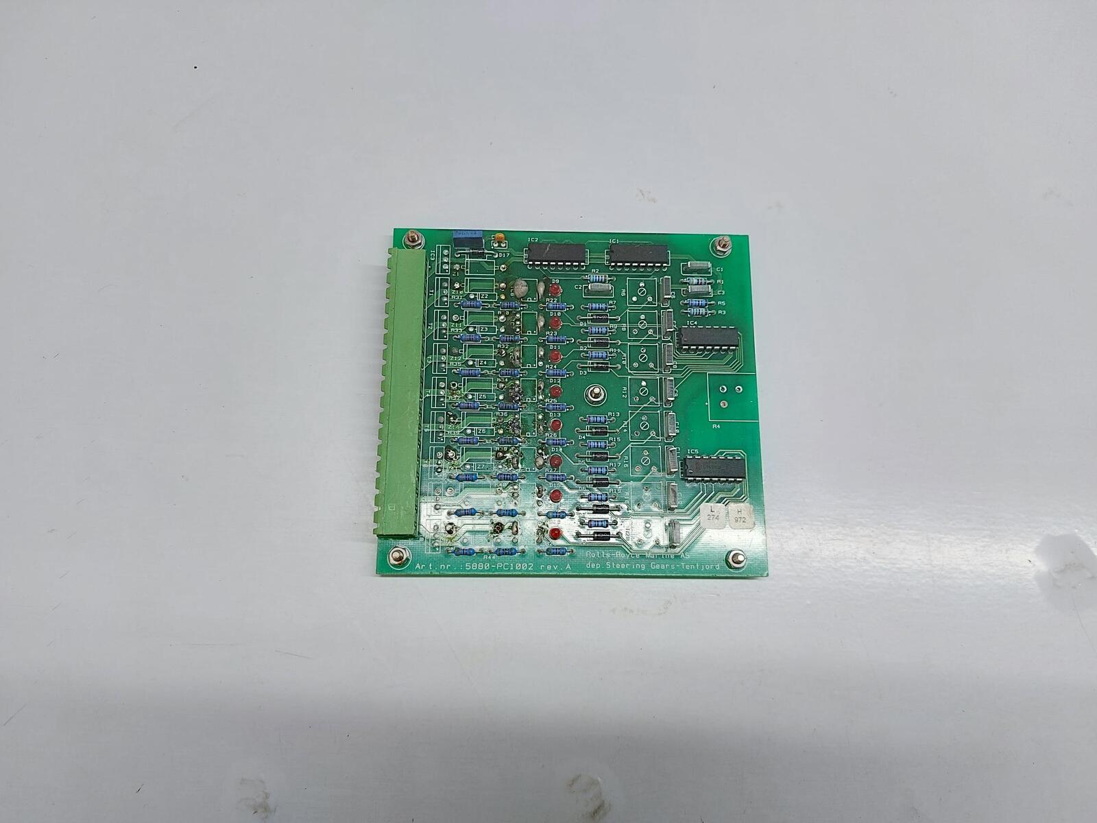 ROLLS-ROYCCE 5880-PC1002 REV.A DEP. STEERING GEARS-TENFJORD PCB CARD 99046