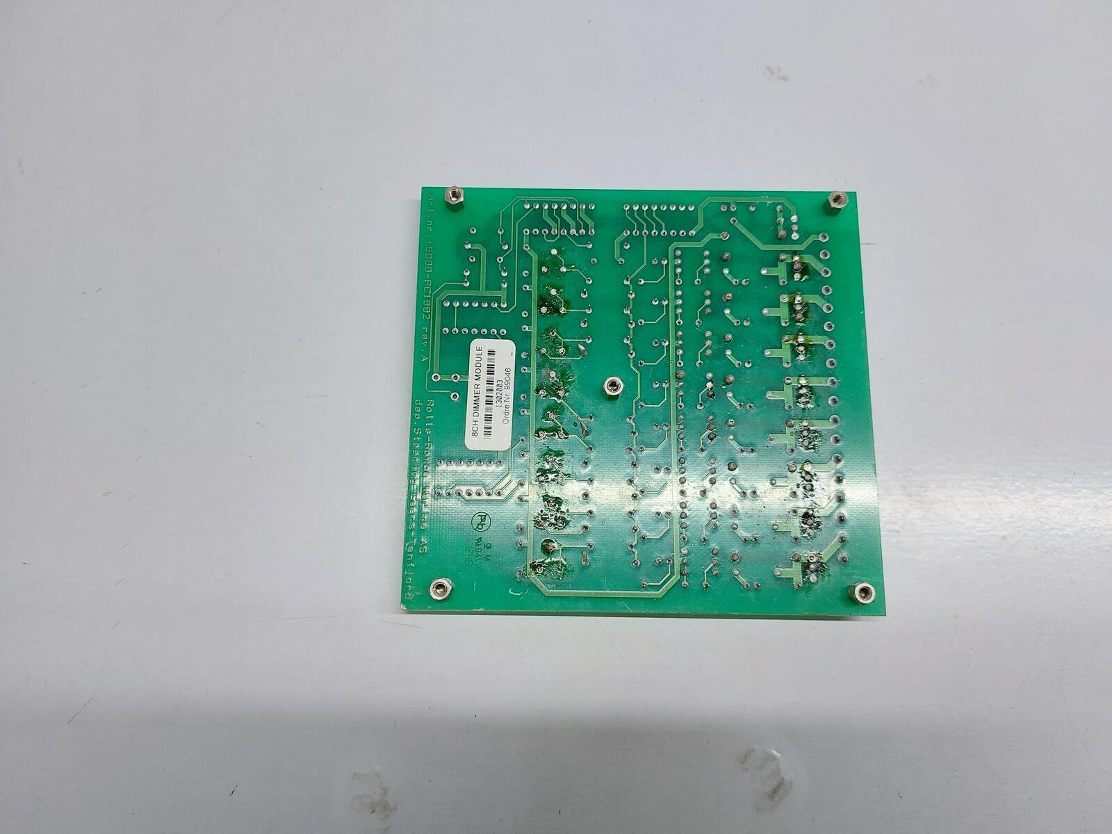 ROLLS-ROYCCE 5880-PC1002 REV.A DEP. STEERING GEARS-TENFJORD PCB CARD 99046