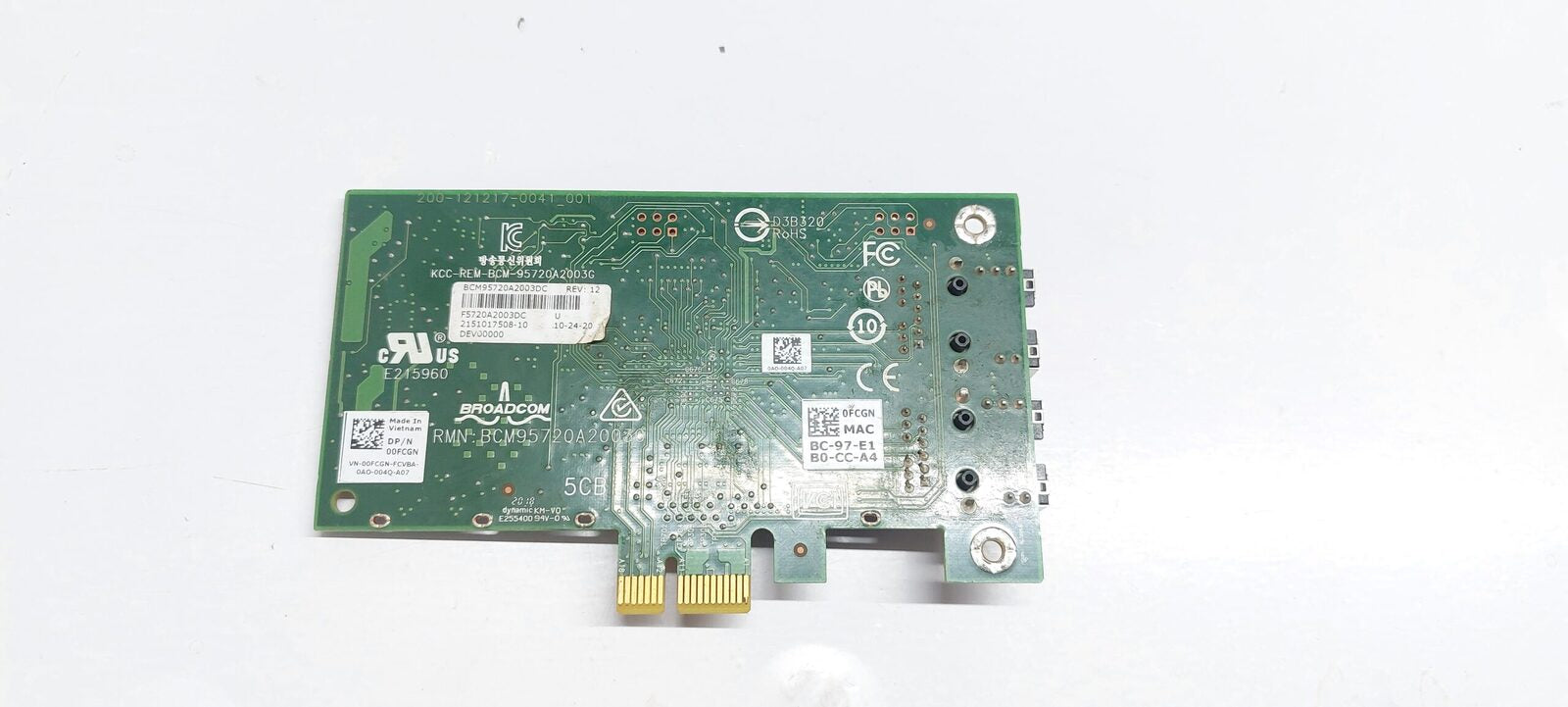 BROADCOM KCC-REM-BCM-95720A2003G NETWORK CARD