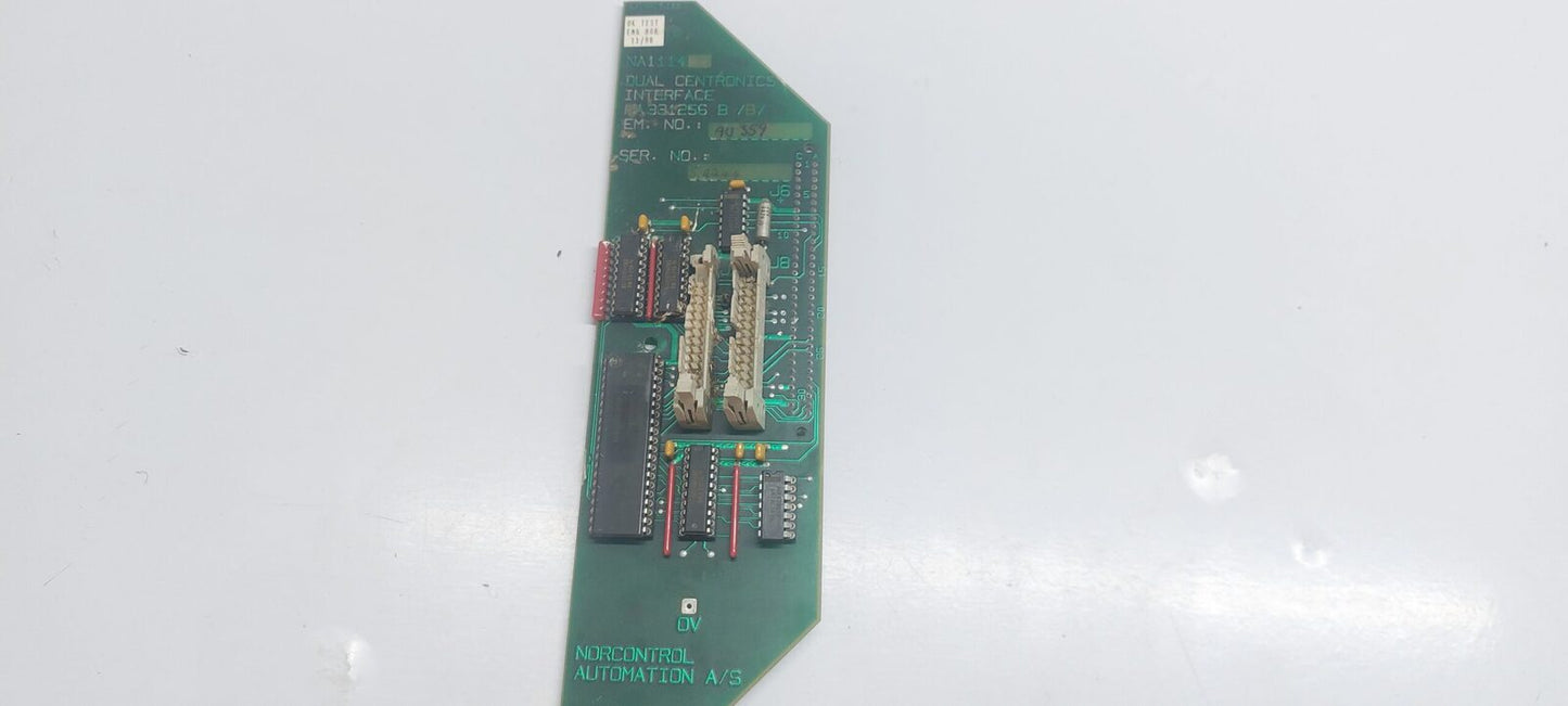 NORCONTROL AUTOMATION NA1114 DUAL CENTRONICS INTERFACE HA 331256 B/B