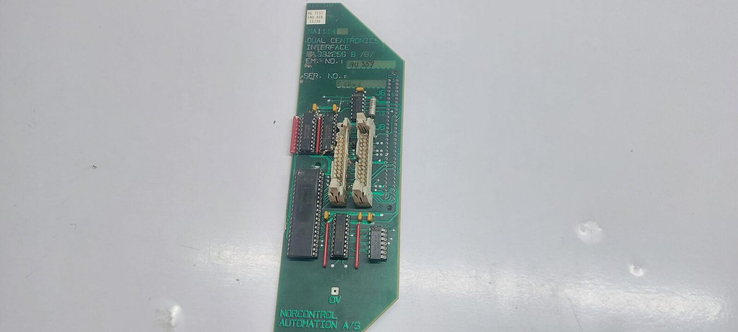 NORCONTROL AUTOMATION NA1114 DUAL CENTRONICS INTERFACE HA 331256 B/B