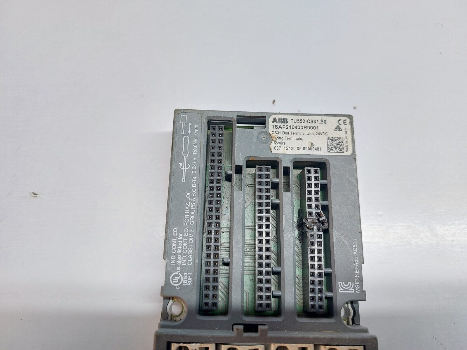 ABB TU552-CS31 B6 CS31 BUS TERMINAL UNIT 24VDC