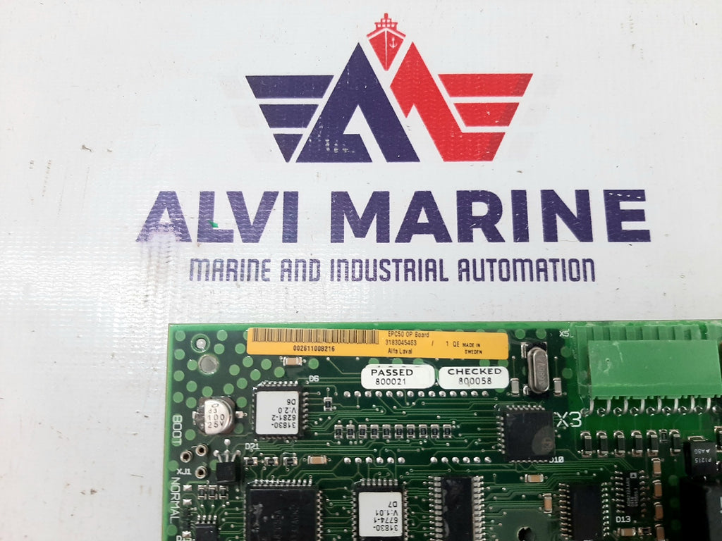 ALFA LAVAL EPC50 OP BOARD 3183045463