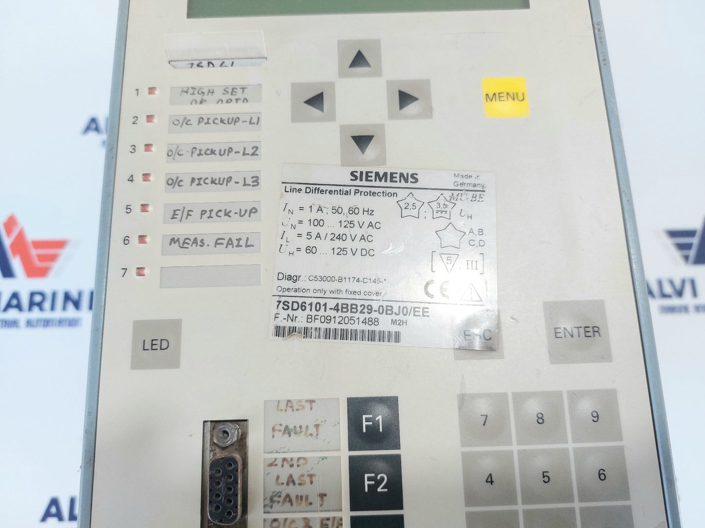 SIEMENS SIPROTEC 7SD6101-4BB29-0BJ0EE LINE DIFFERENTIAL PROTECTION RELAY (2)
