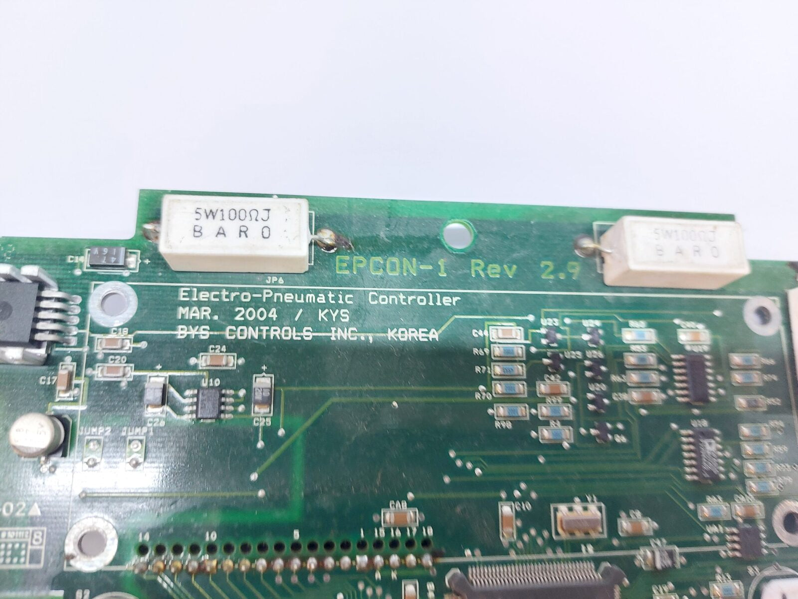 BYS CONTROLS EPCON-1 ELECTRO-PNEUMATIC CONTROLLER BOARD REV.2.9