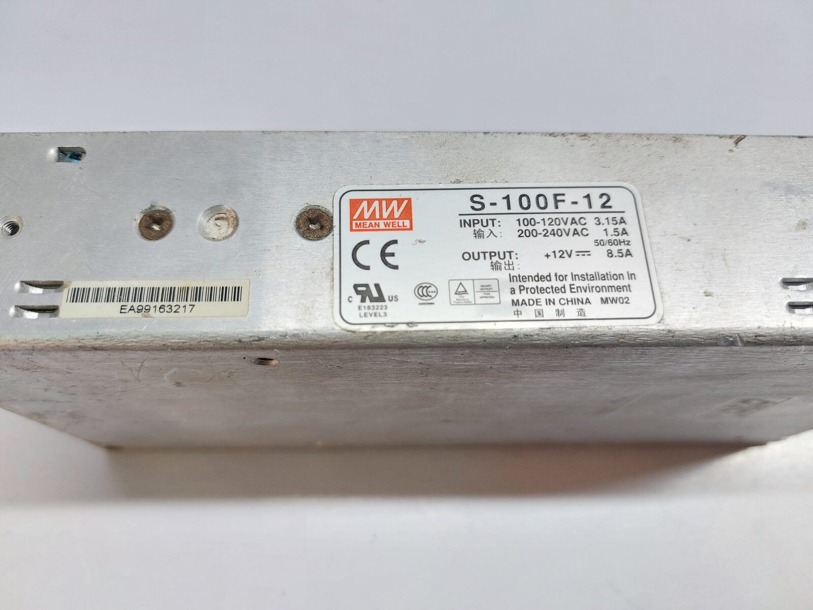 MEAN WELL S-100F-12 SWITCHING POWER SUPPLY