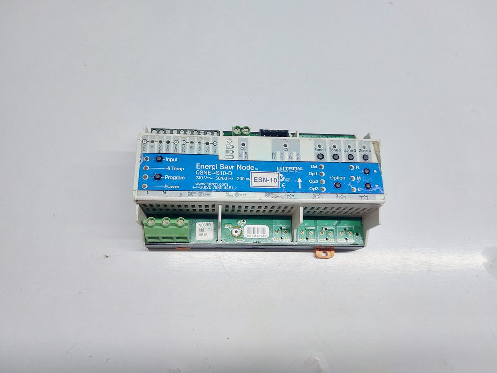 LUTRON QSNE-4S10-D ENERGI SAVER NODE CONTROLLER 230V~50/60HZ 200MA