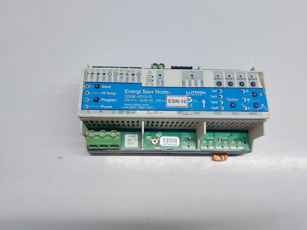 LUTRON QSNE-4S10-D ENERGI SAVER NODE CONTROLLER 230V~50/60HZ 200MA