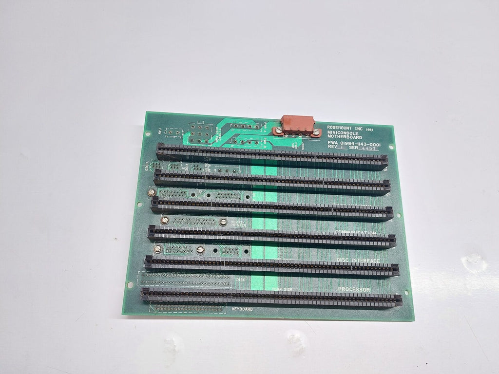 ROSEMOUNT PWA 01984-1143-0001 MOTHERBOARD REV:F