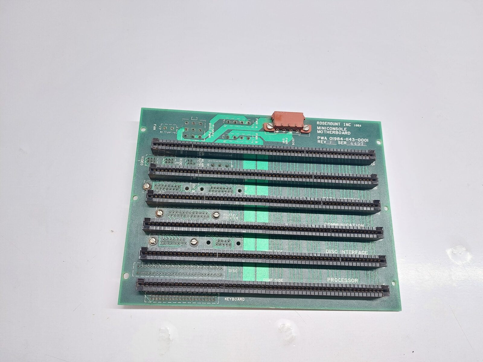 ROSEMOUNT PWA 01984-1143-0001 MOTHERBOARD REV:F