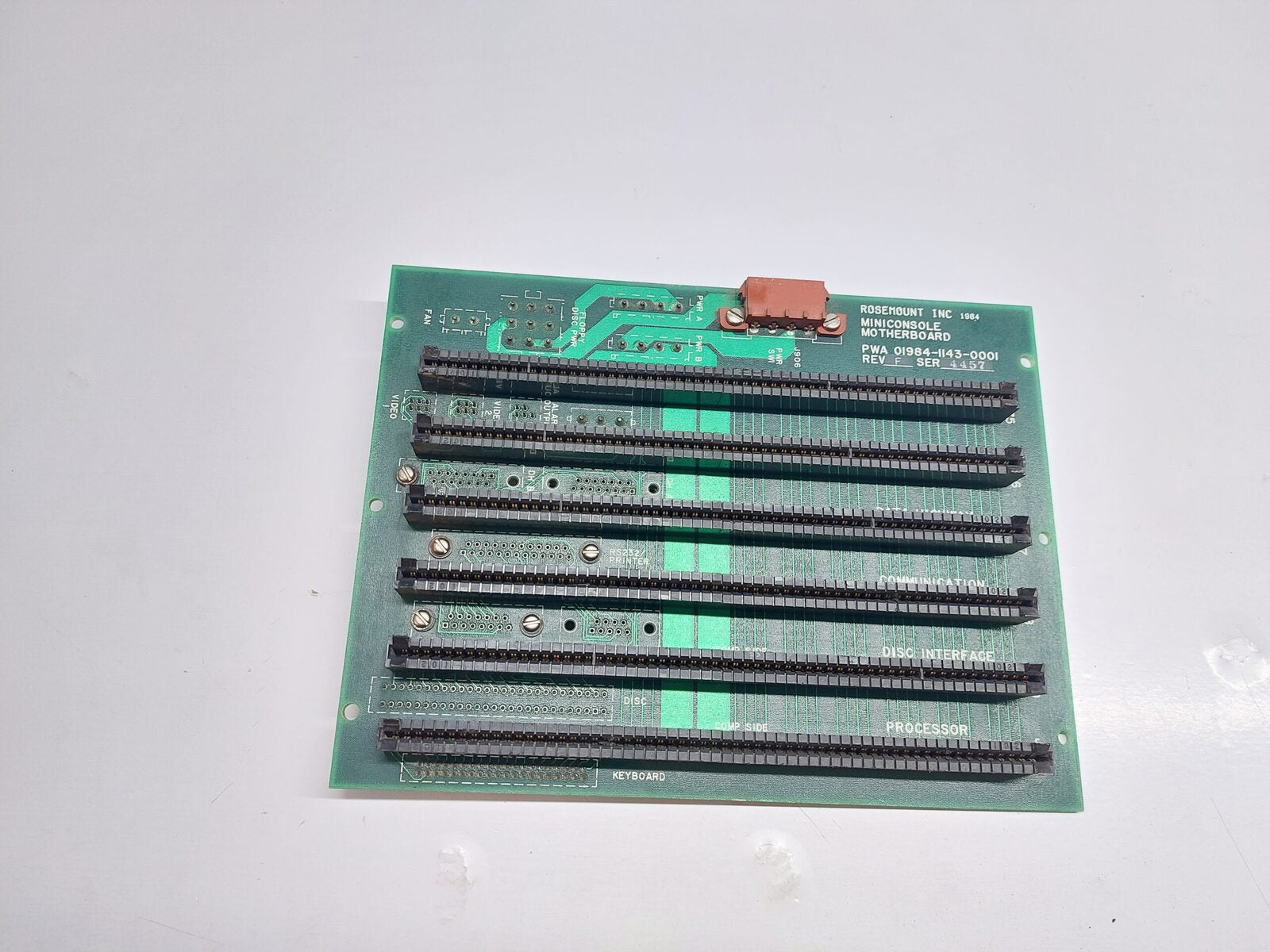 ROSEMOUNT PWA 01984-1143-0001 MOTHERBOARD REV:F