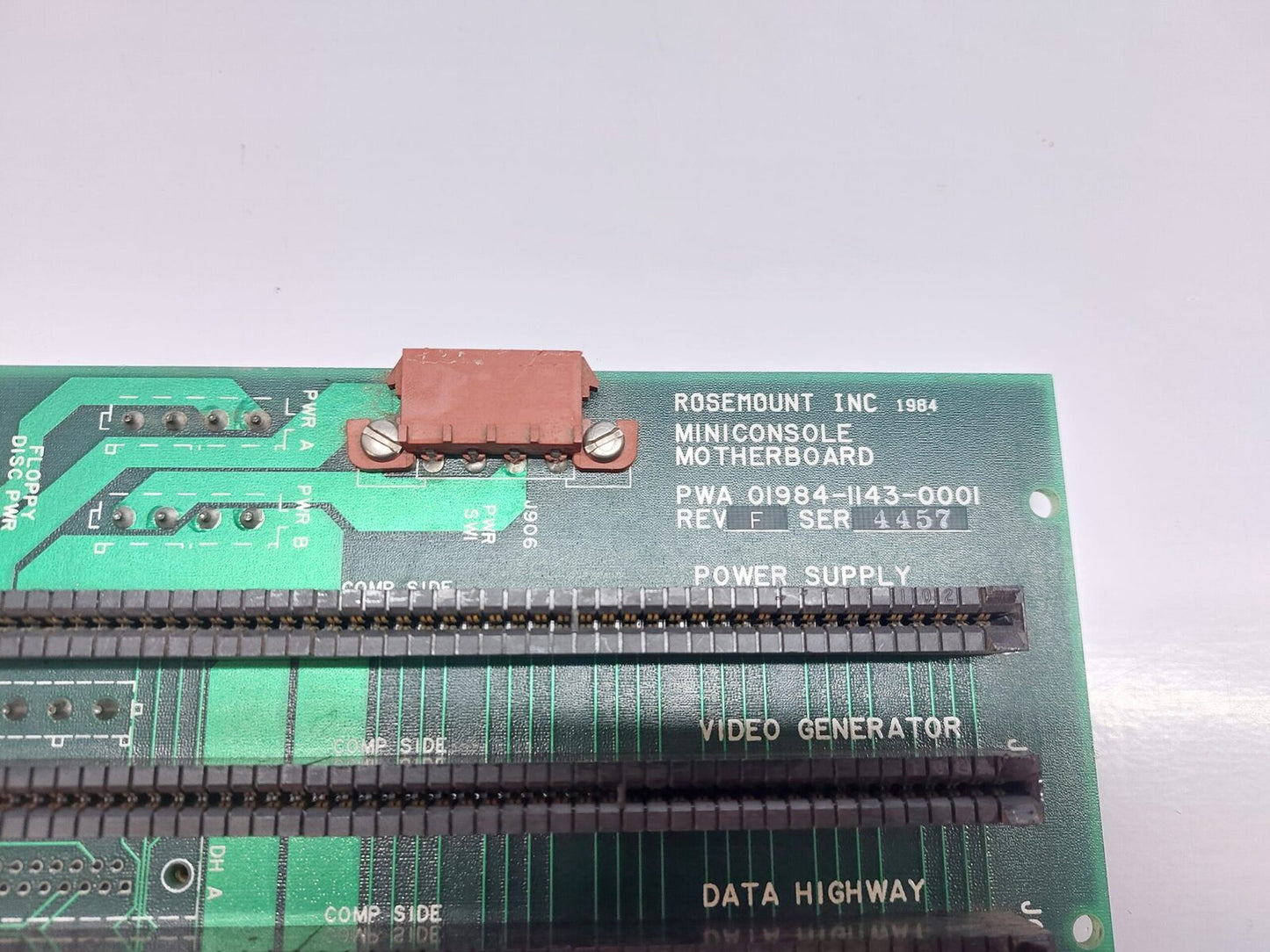 ROSEMOUNT PWA 01984-1143-0001 MOTHERBOARD REV:F