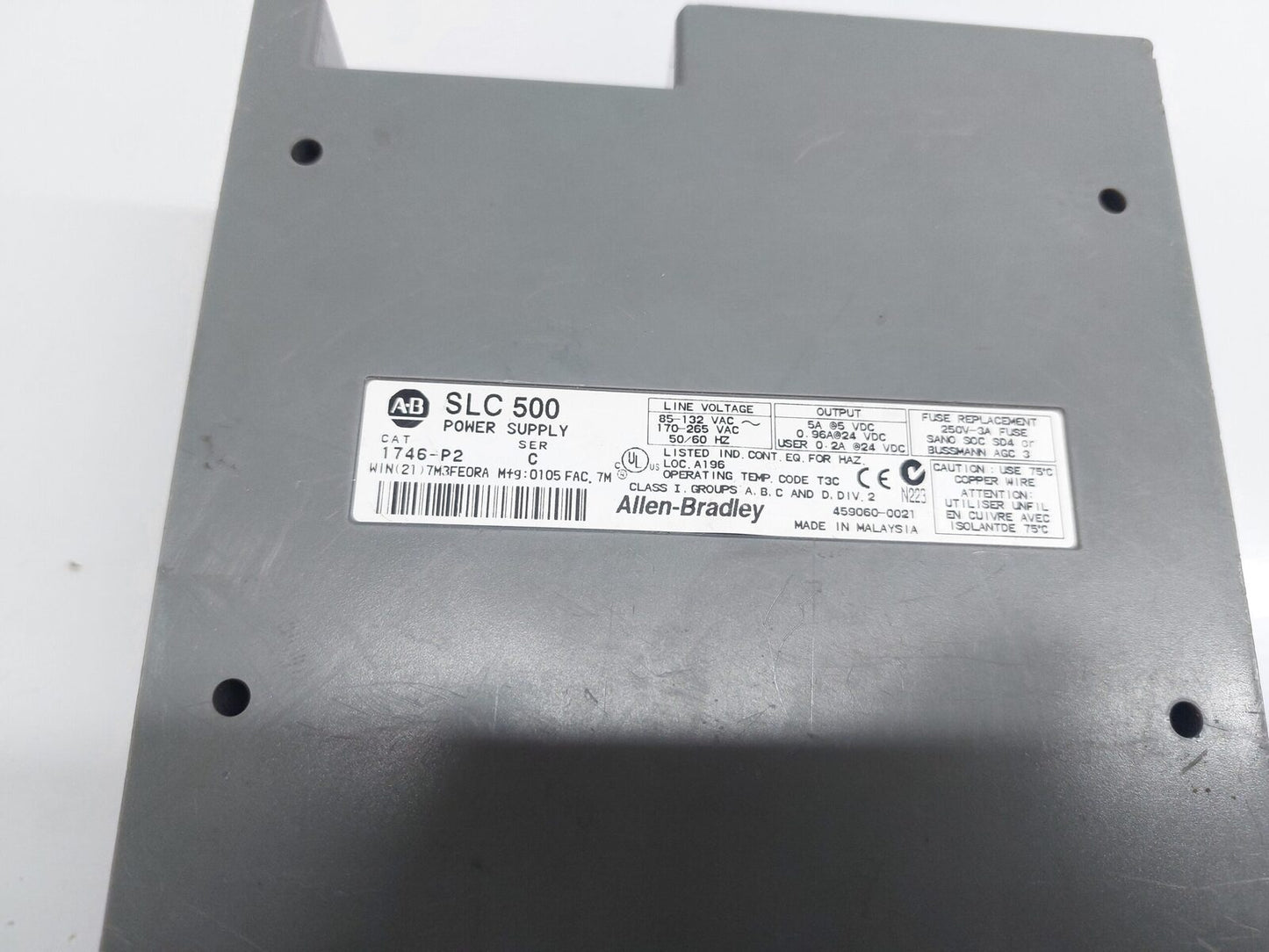 BENTLY NEVADA 1746-P2 POWER SUPPLY MODULE SLC 500