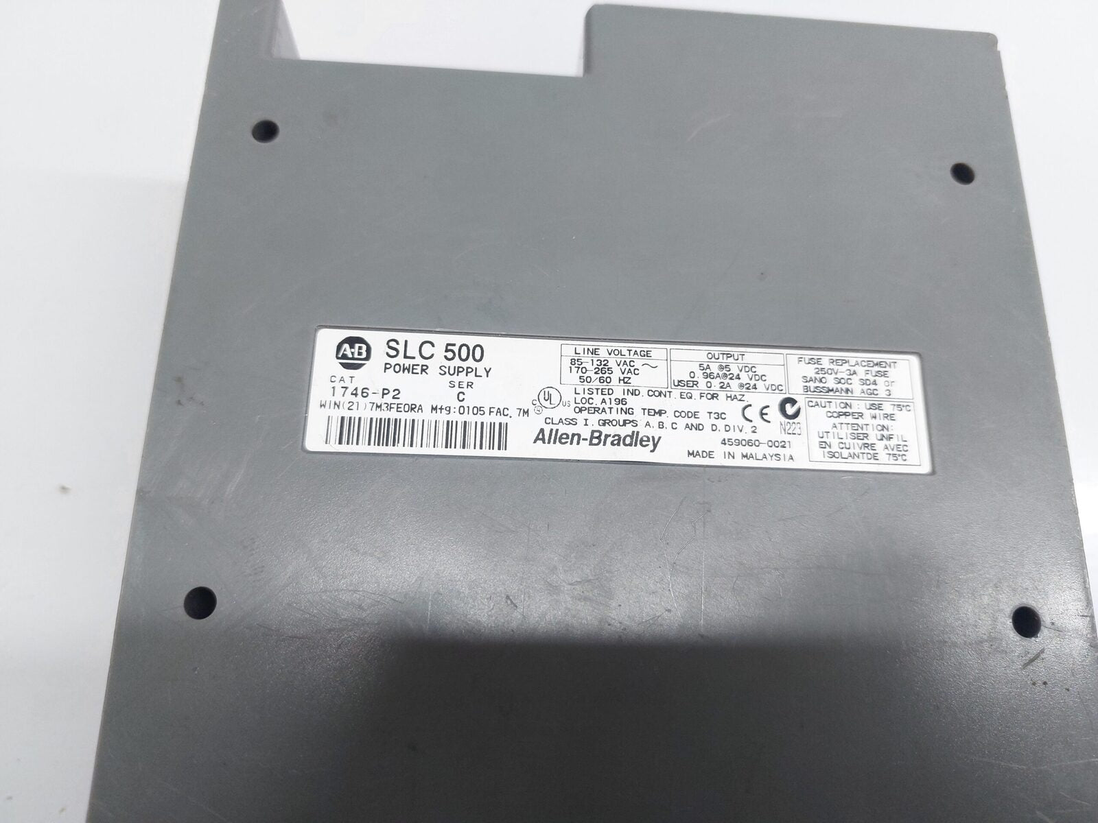 BENTLY NEVADA 1746-P2 POWER SUPPLY MODULE SLC 500