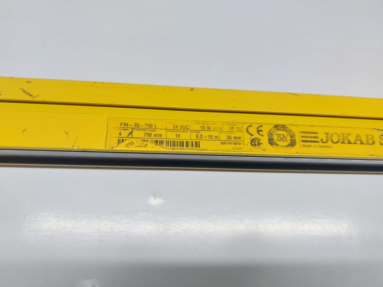 JOKAB SAFETY FT4-35-750L LIGHT CURTAIN 24VDC