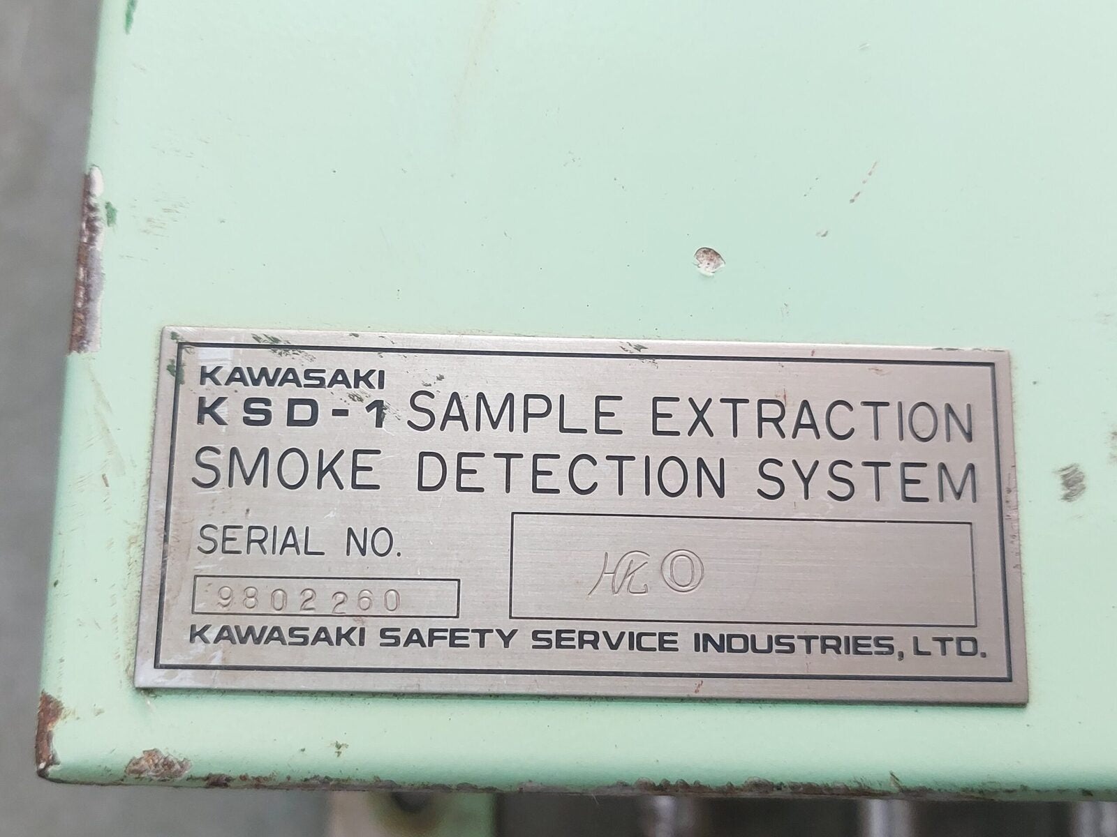 KAWASAKI KSD-1 SMOKE DETECTION SYSTEM