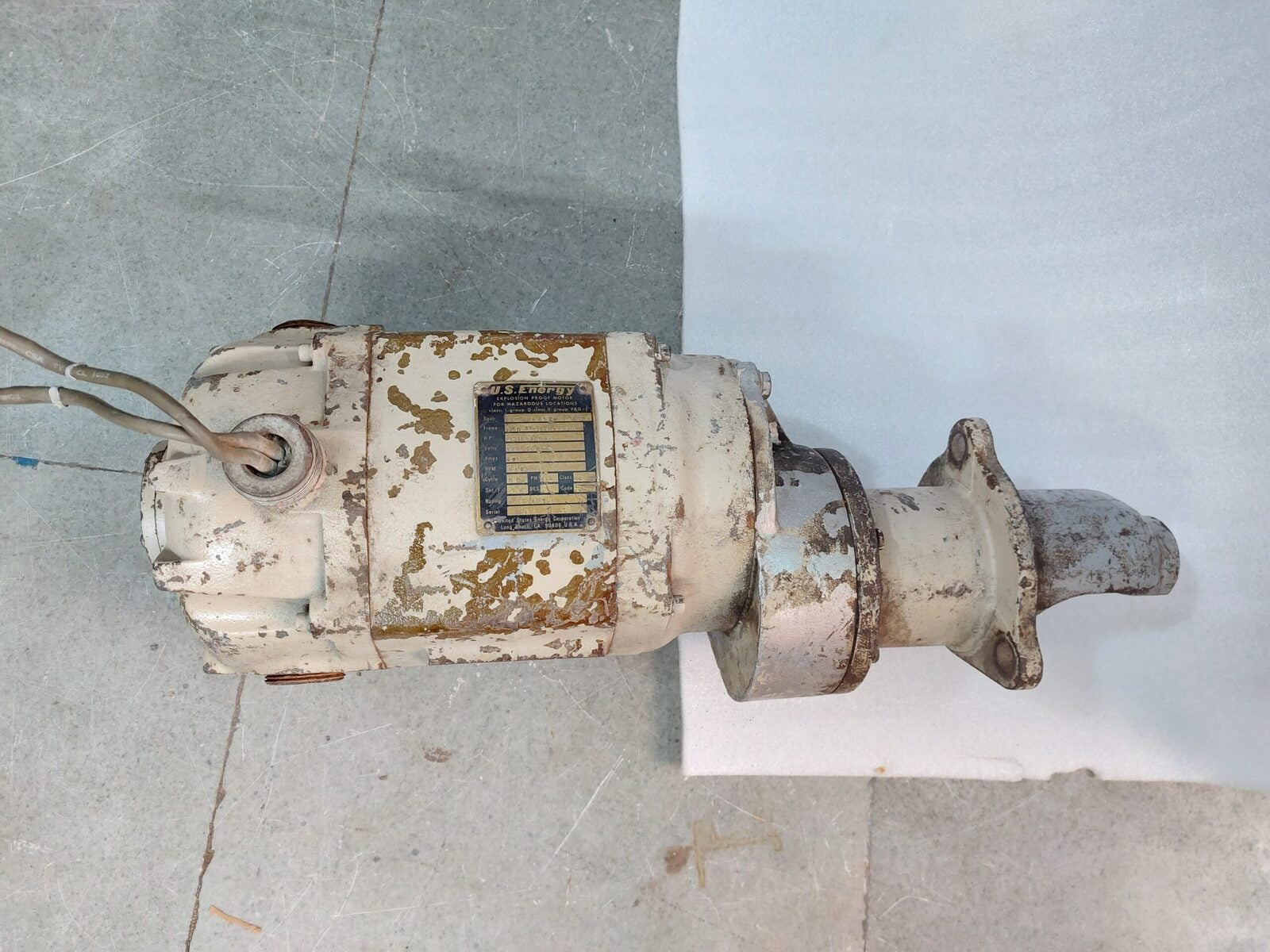 U.S. ENERGY GE-24 8A 4275 POO1 EXPLOSION PROOF MOTOR
