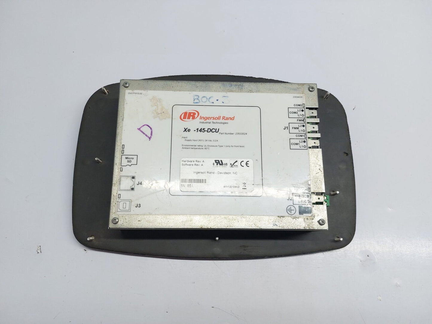 IR INGERSOLL RAND XE-145-DCU CONTROLLER PANEL 23533524