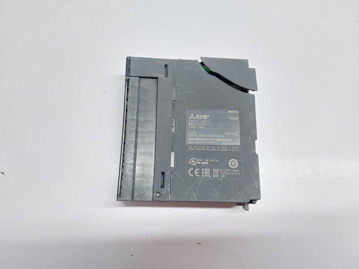 MITSUBISHI ELECTRIC MELSEC-Q QX40-S1 DIGITAL INPUT MODULE 24VDC 6MA