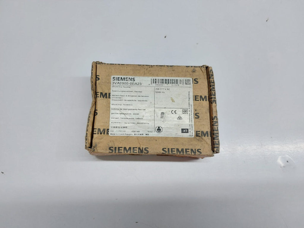 SIEMENS 3VA9988-0BA23 SHUNT RELEASE 208-277 VAC