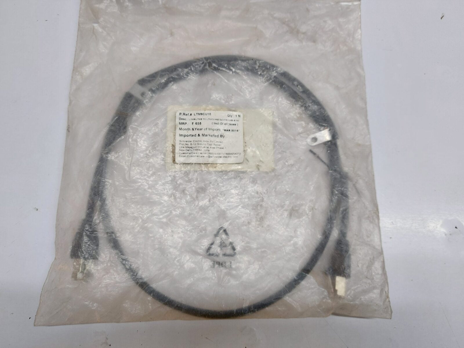 SCHNEIDER ELECTRIC LTM9CU10 LTMR/LTME TO LTMCU HMI DEVICE CABLE 1 M