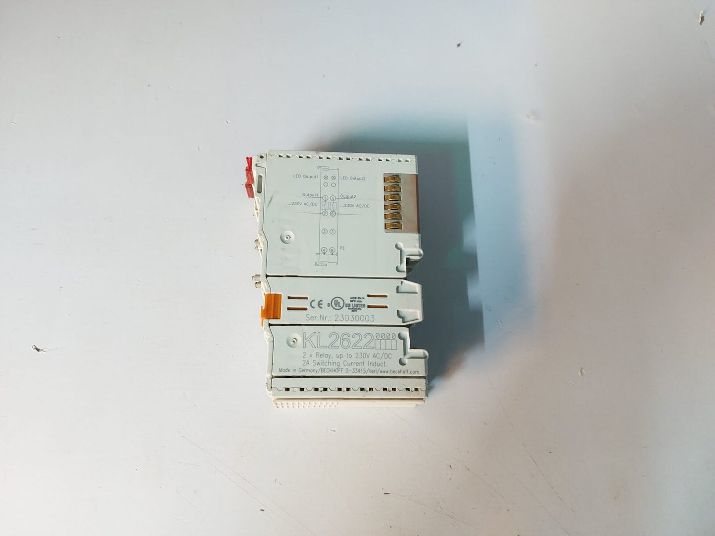 BECKHOFF KL2612 RELAY MODULE 23BECKHOFF KL2612 RELAY MODULE 230V AC/DC KL2622 BECKHOFF0V AC/DC