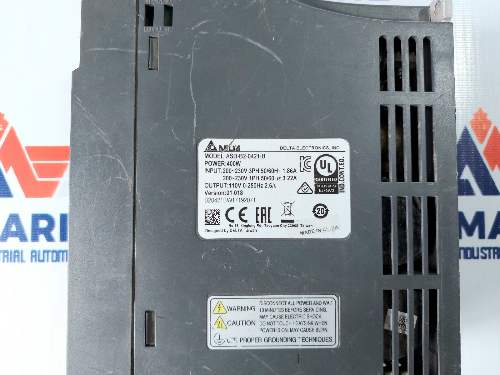 DELTA ASD-B2-0421-B SERVO DRIVE 400W
