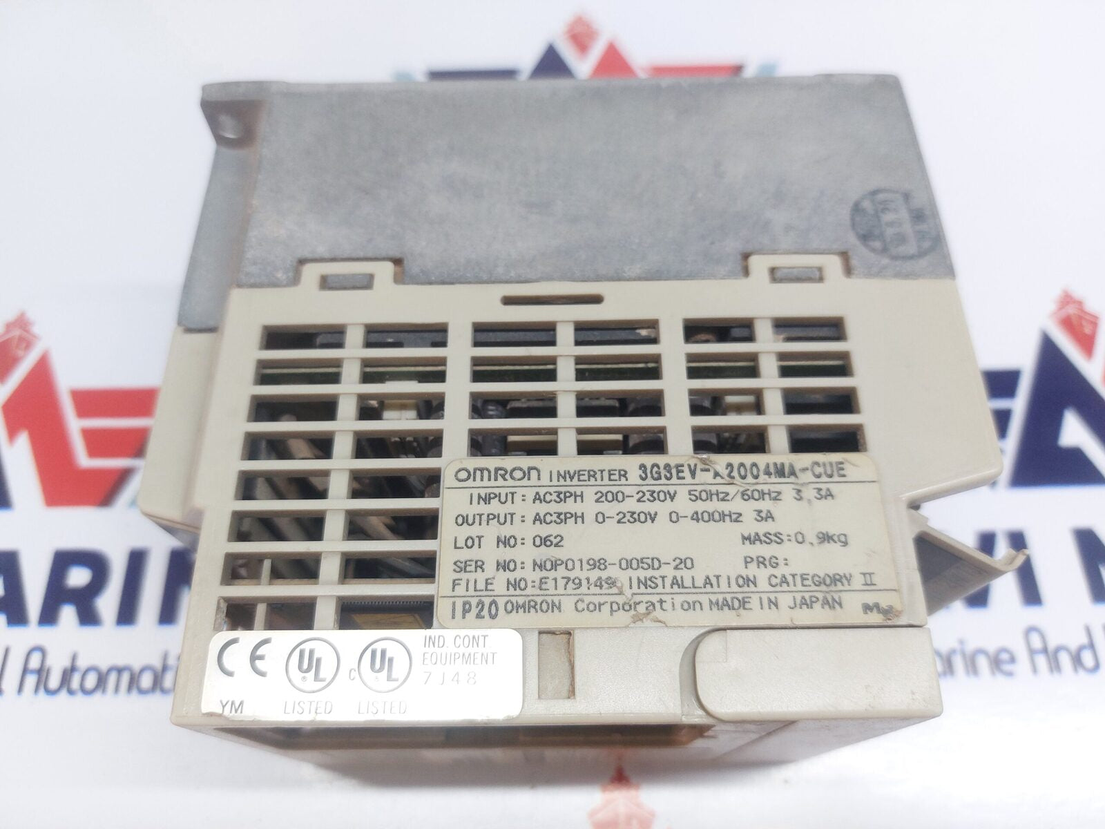 OMRON SYSDRIVE 3G3EV-A2004MA-CUE INVERTER